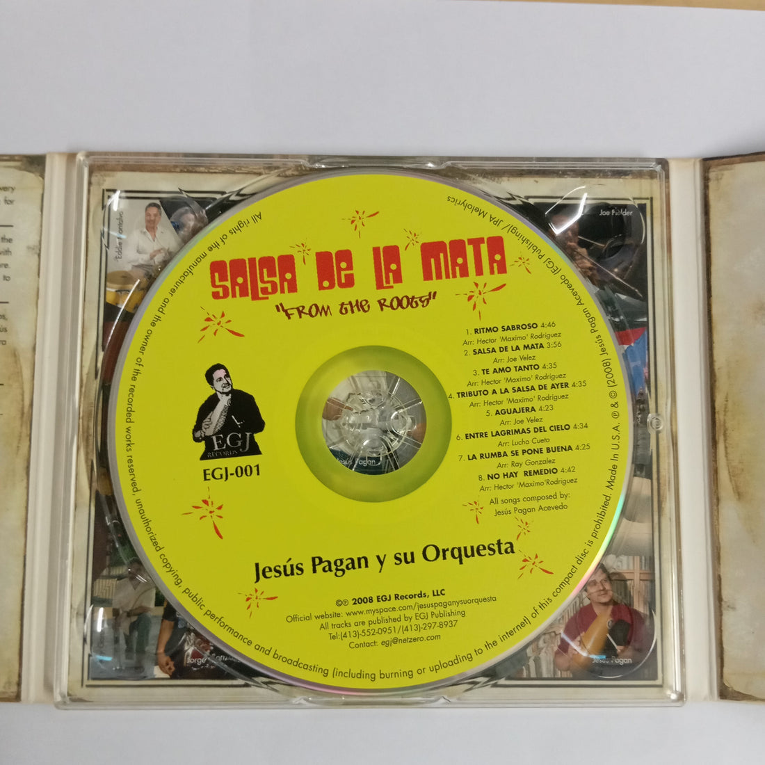 ซีดี Jesús Pagan Y Su Orquesta - Salsa De La Mata From The Roots CD VG+