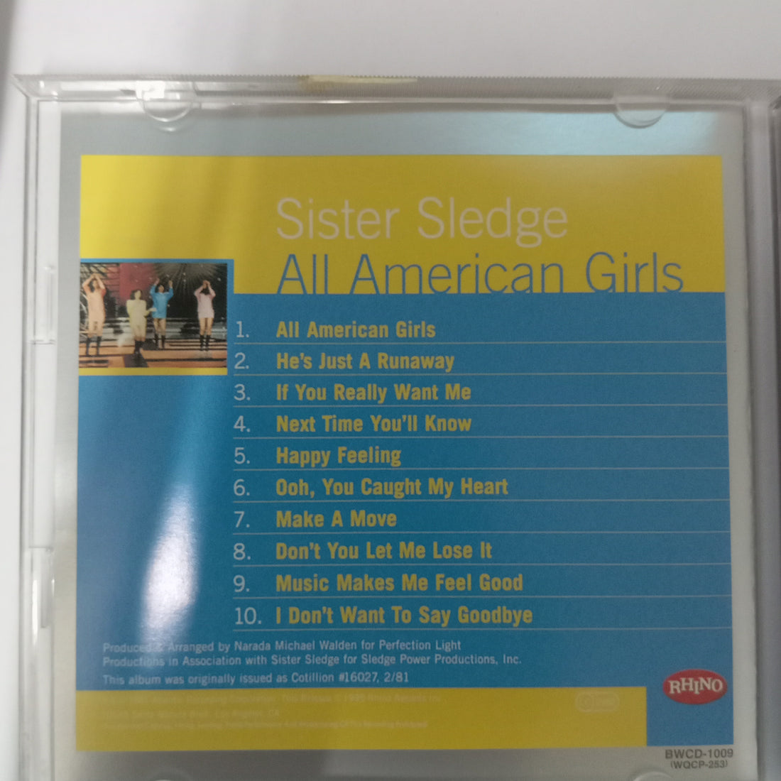 ซีดี Sister Sledge - All American Girls (CD) (VG+)