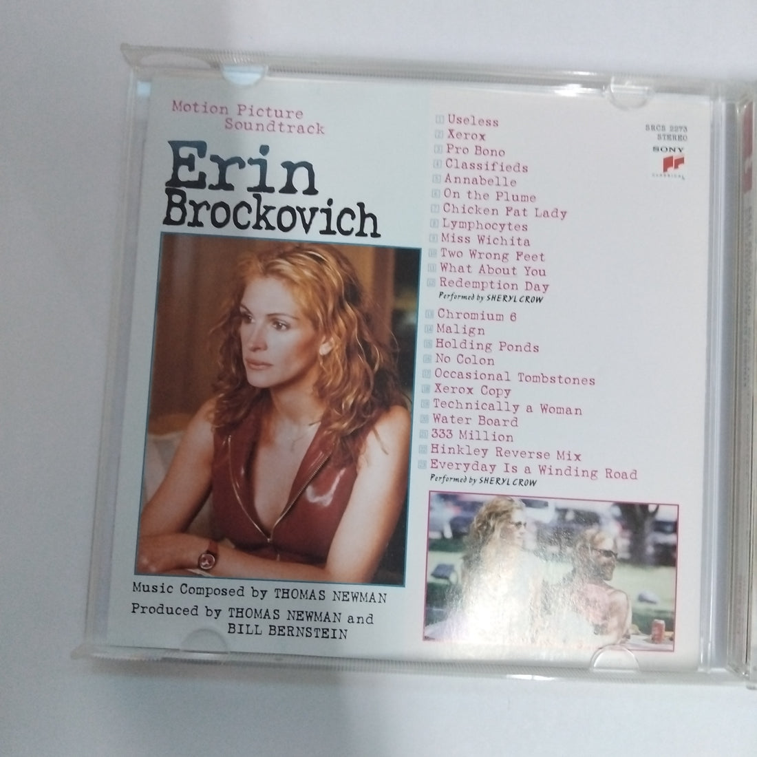 ซีดี Thomas Newman - Erin Brockovich (Motion Picture Soundtrack) (CD) (VG+) (HDCD)