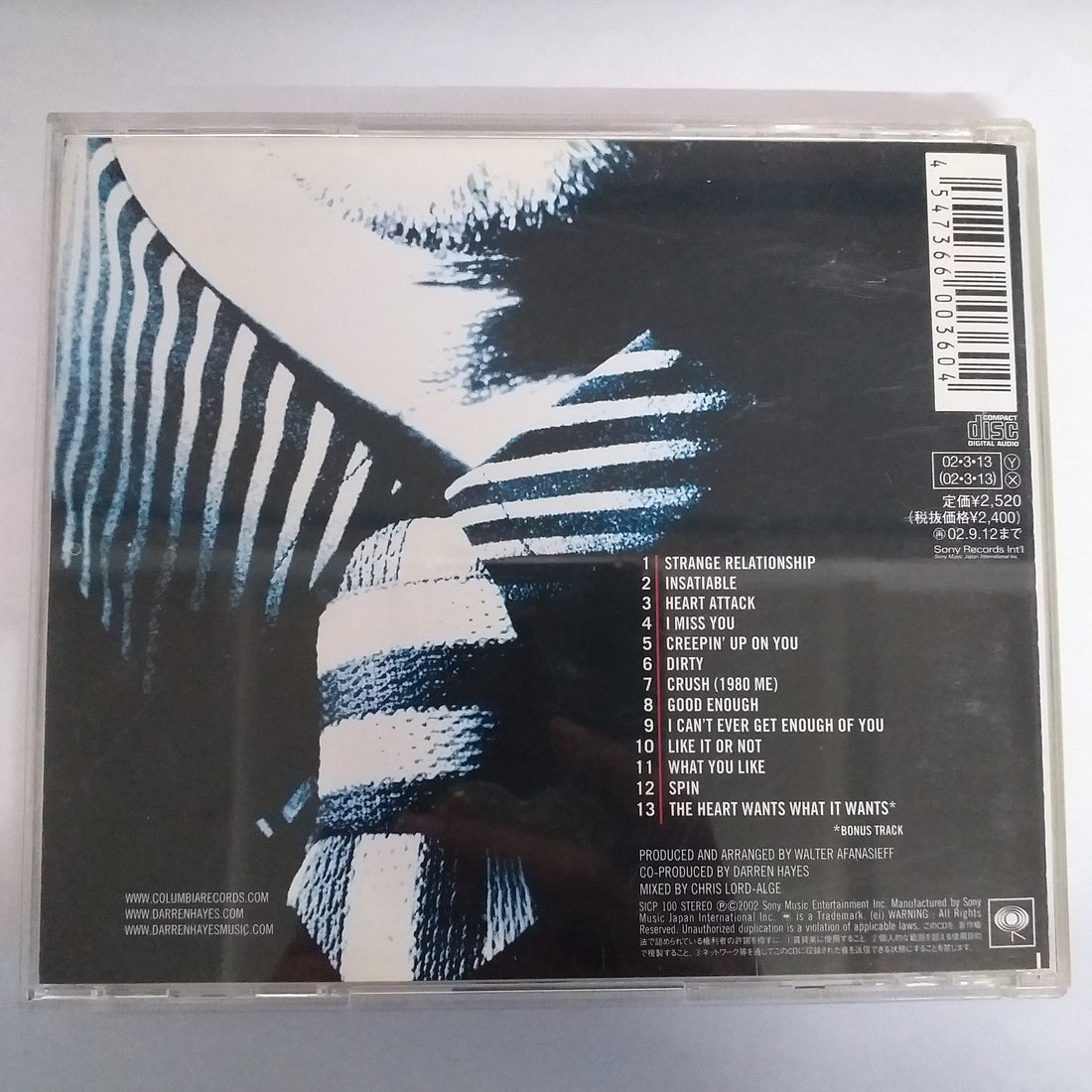 ซีดี Darren Hayes - Spin (CD) (VG+)