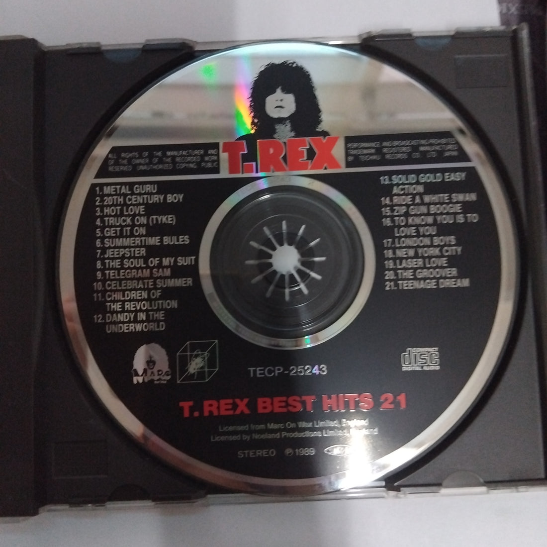 ซีดี T. Rex - Best Hits 21 (CD) (VG+)