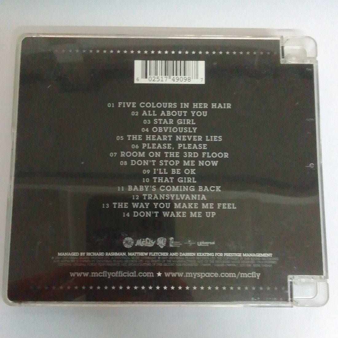 ซีดี McFly - Greatest Hits (CD) (NM or M-)