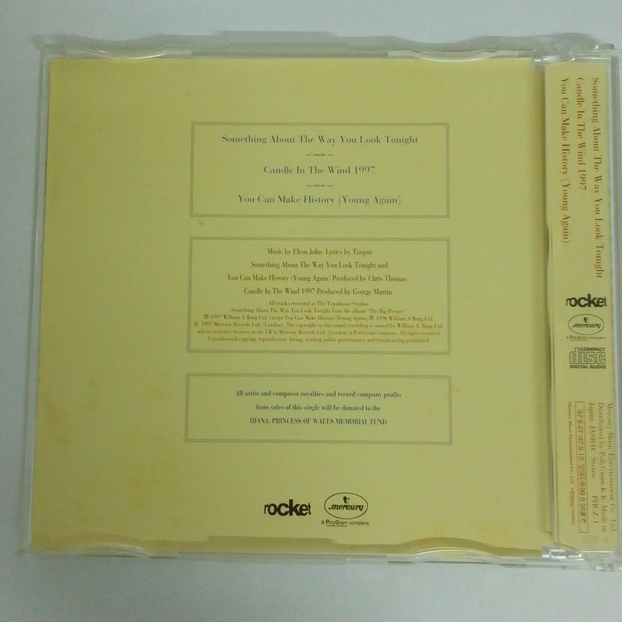 ซีดี Elton John - Something About The Way You Look Tonight / Candle In The Wind 1997 CD VG+