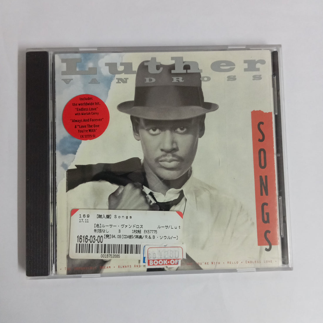 ซีดี Luther Vandross - Songs (CD) (NM or M-)