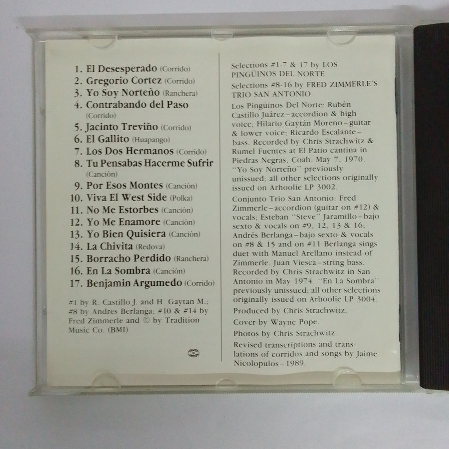 ซีดี Los Pingüinos Del Norte, Fred Zimmerle Y Su Trio San Antonio - Conjuntos Norteños CD NM or M-