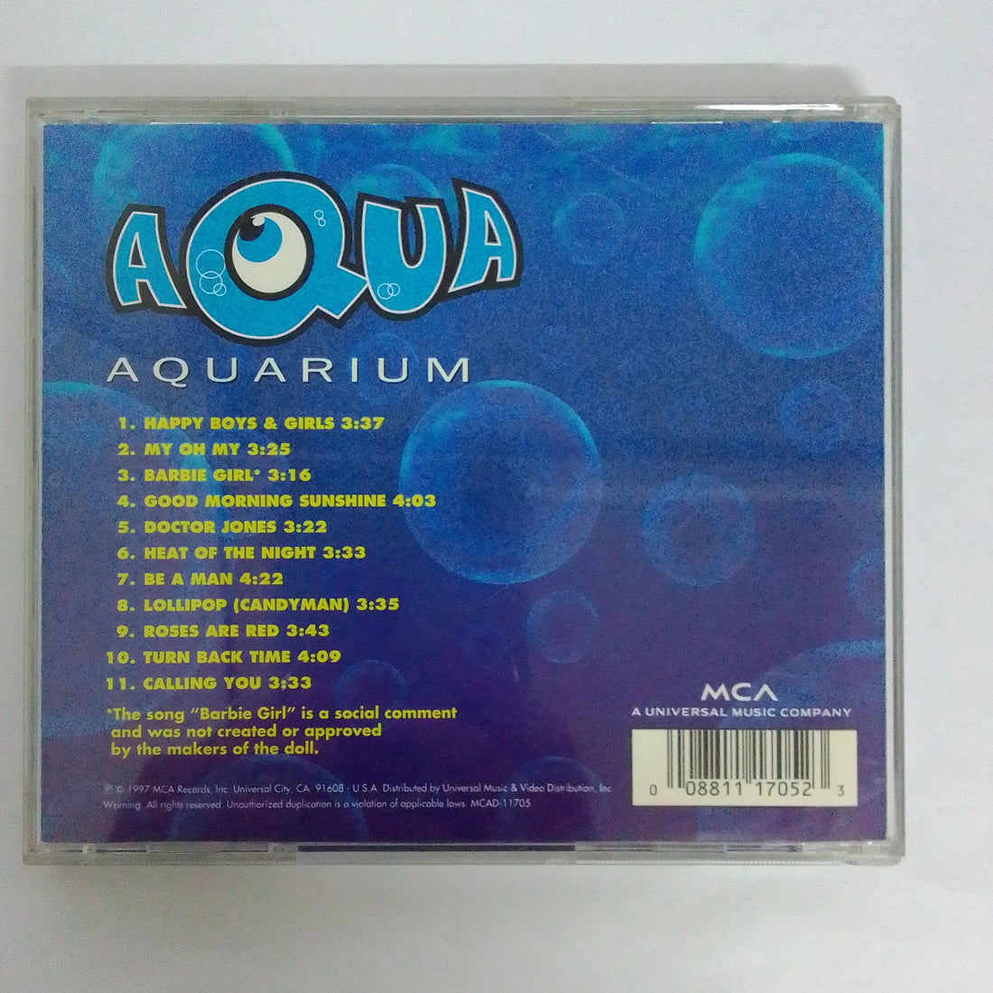 ซีดี Aqua - Aquarium CD VG+