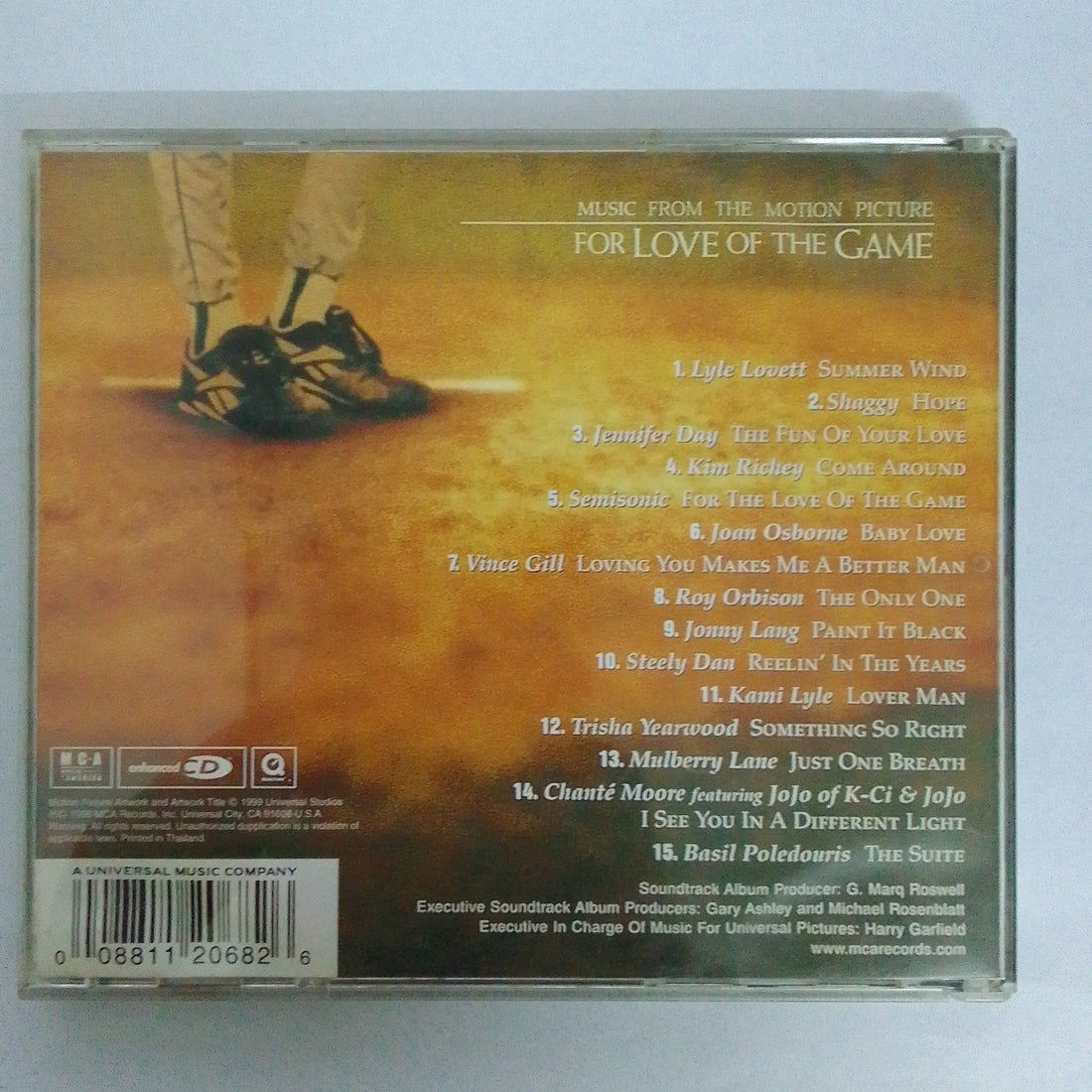 ซีดี Various - Music From The Motion Picture For Love Of The Game (CD) (VG+)