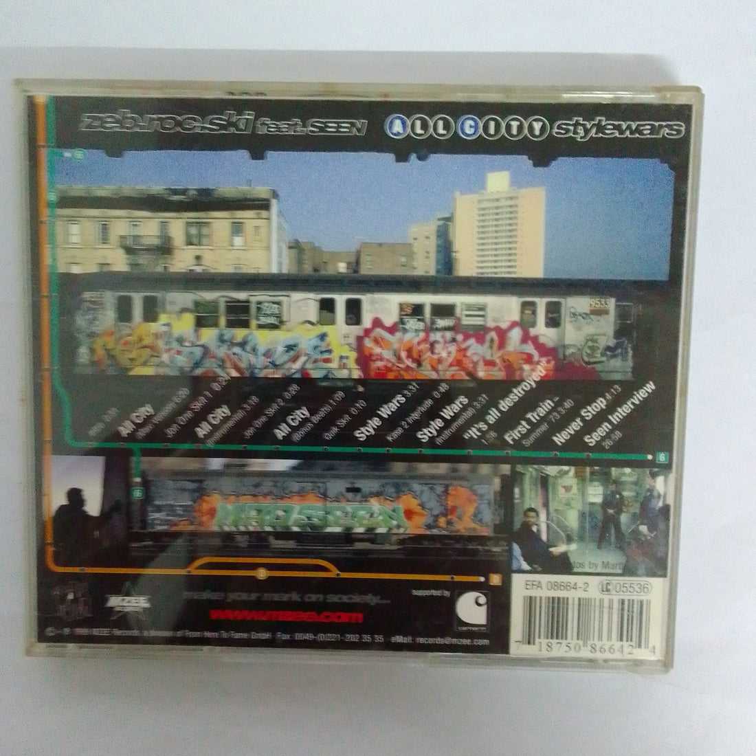 ซีดี Zeb.Roc.Ski Feat. Seen  - All City / Style Wars (CD) (VG+)