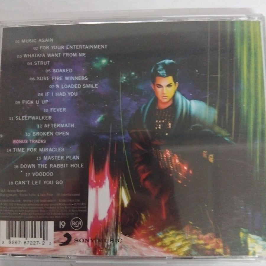 ซีดี Adam Lambert - For Your Entertainment CD VG+