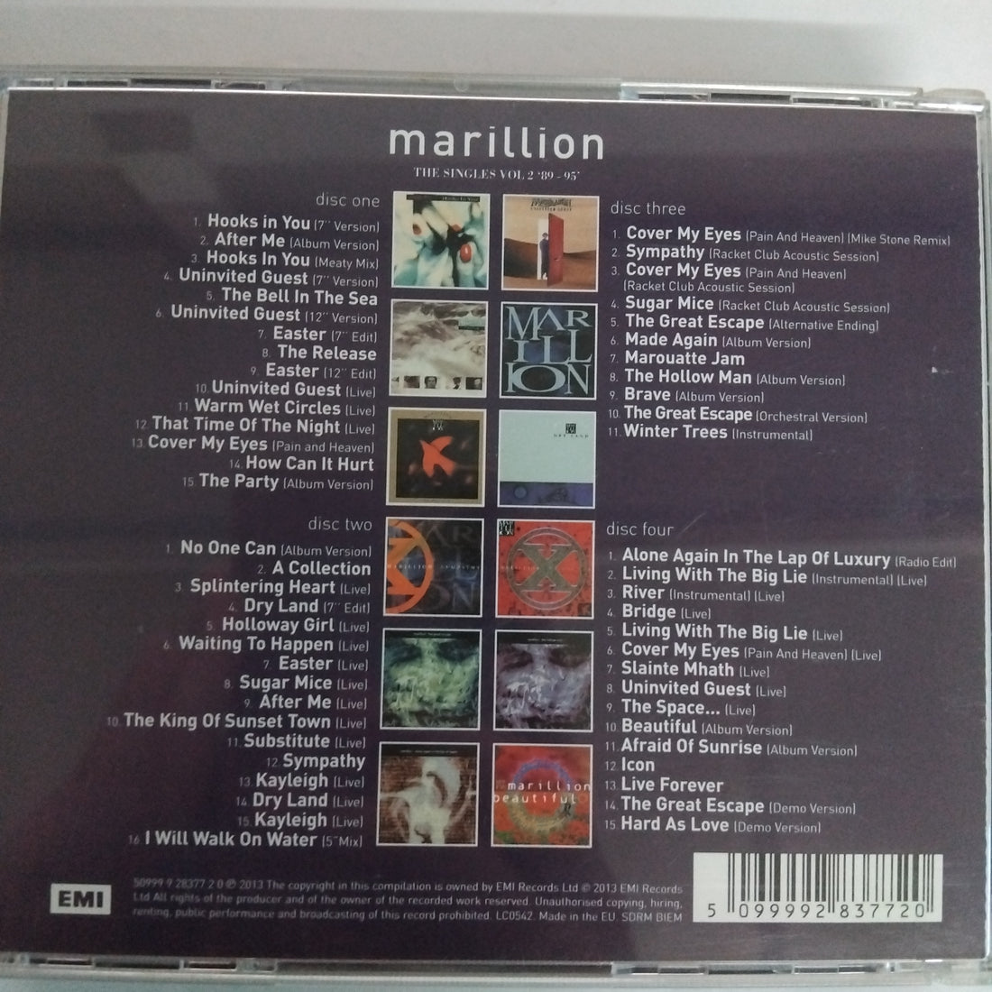 ซีดี Marillion - The Singles Vol 2 '89 - 95' (CD) (VG+) (2CDs)