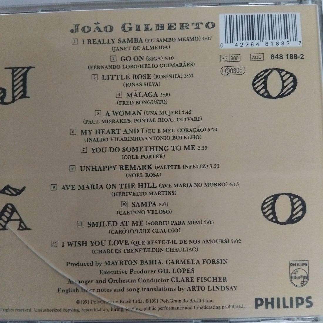 ซีดี João Gilberto - João (CD) (VG)