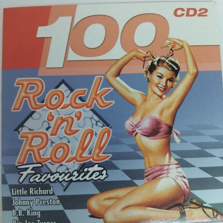 ซีดี Various - 100 Rock 'N' Roll Favourites (CD) (VG+)