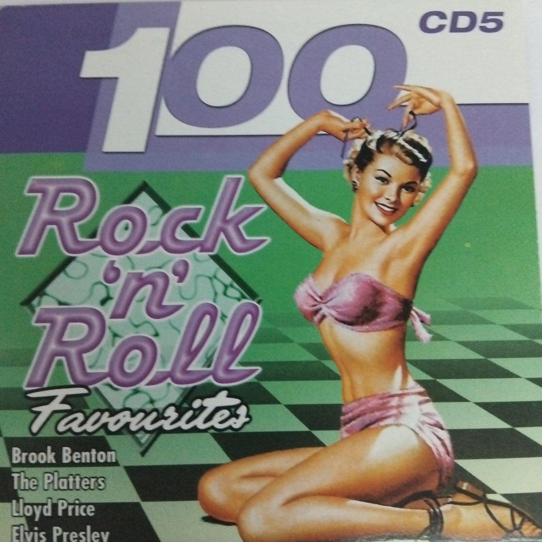 ซีดี Various - 100 Rock 'N' Roll Favourites (CD) (VG+)