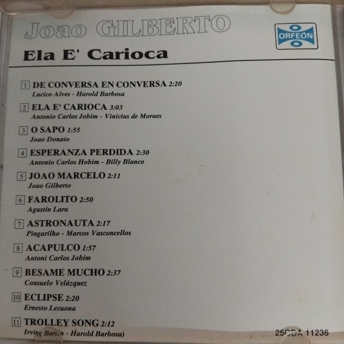 ซีดี João Gilberto - Ela E' Carioca (CD) (G)