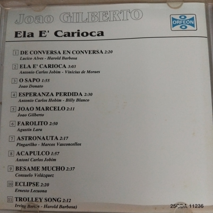 ซีดี João Gilberto - Ela E' Carioca (CD) (G)