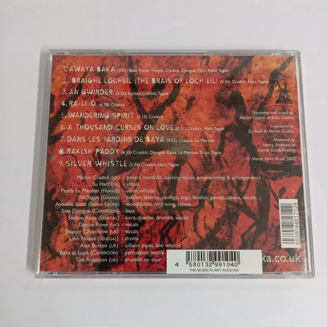 Baka Beyond - East To West - Ear Gu'n Iar Boka Ke Anaï (CD) (VG+)