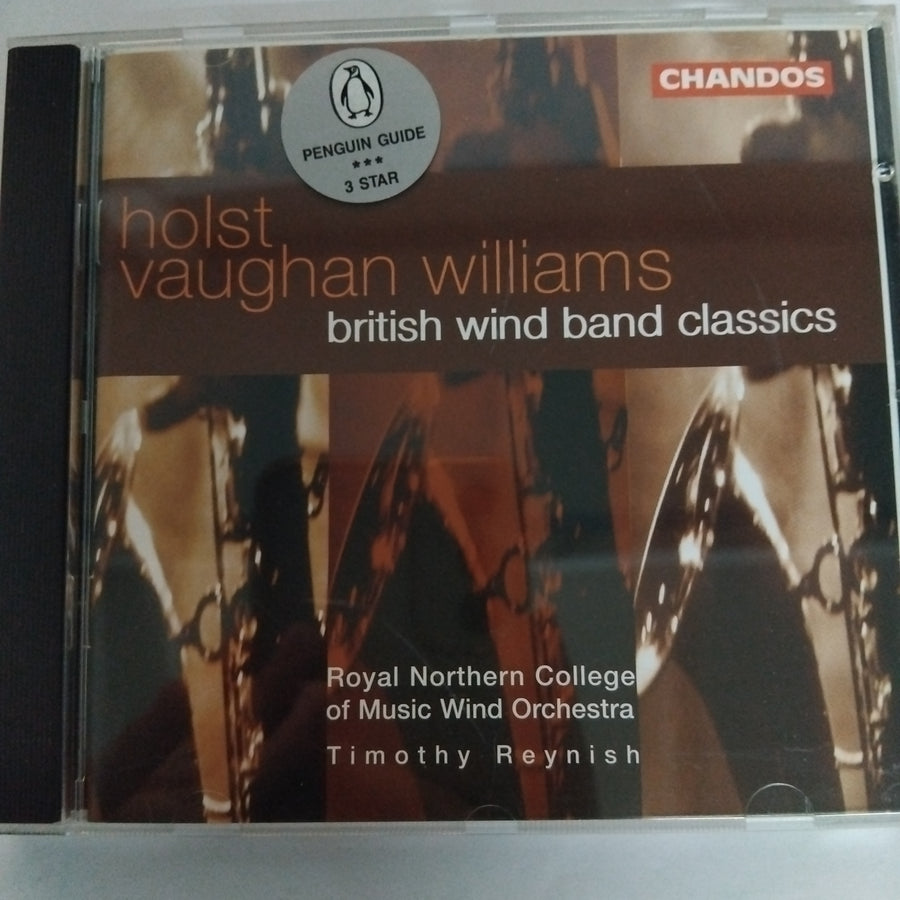 ซีดี Gustav Holst, Ralph Vaughan Williams, Timothy Reynish, Royal Northern College Of Music Wind Orchestra - British Wind Band Classics (CD) (VG)