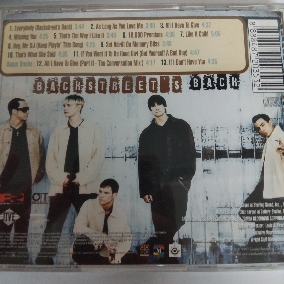 ซีดี Backstreet Boys - Backstreet's Back (CD) (VG+)