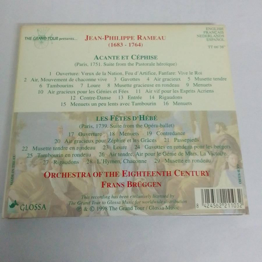 Jean-Philippe Rameau, Orchestra Of The 18th Century, Frans Brüggen - Acante Et Céphise • Les Fêtes D'Hébé (CD) (VG+)