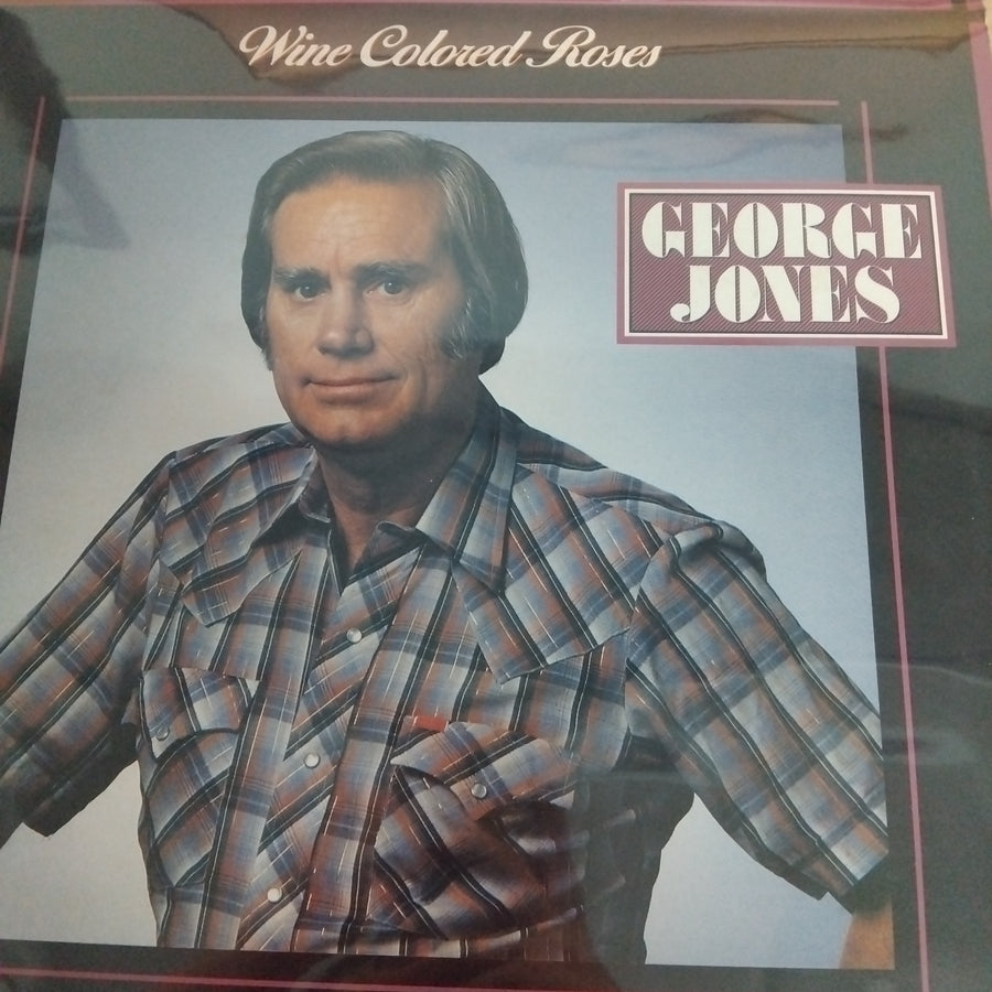 แผ่นเสียง George Jones  - Wine Colored Roses (Vinyl) (VG+)