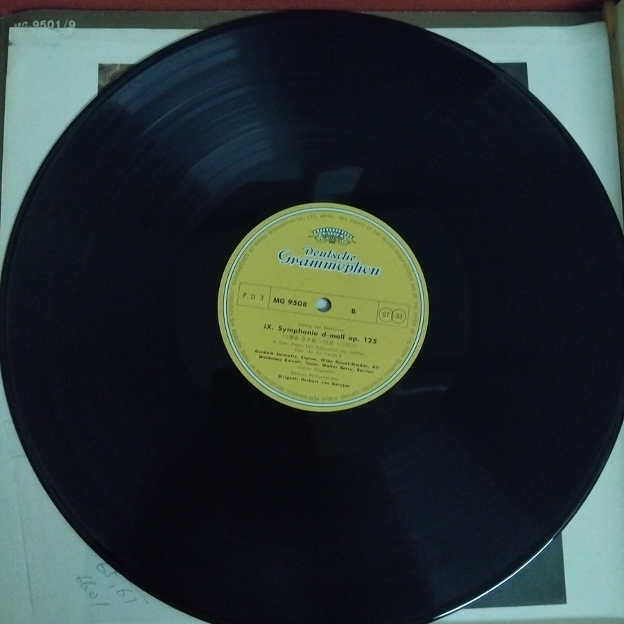 แผ่นเสียง Herbert von Karajan, Berliner Philharmoniker - Beethoven Edition - 9 Symphonien (Vinyl) (VG+) (9LPs)