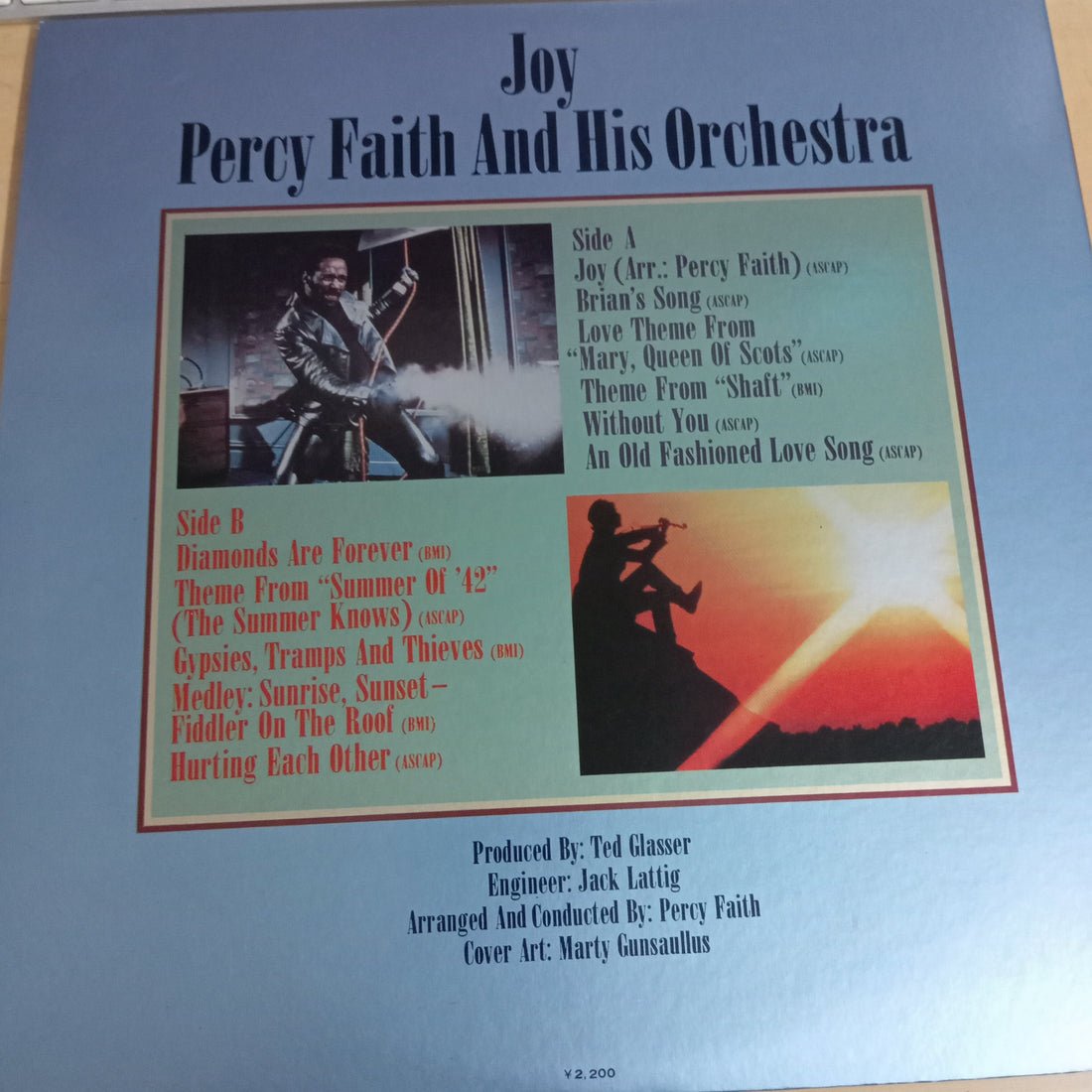 แผ่นเสียง Percy Faith & His Orchestra - Joy (Vinyl) (VG+)