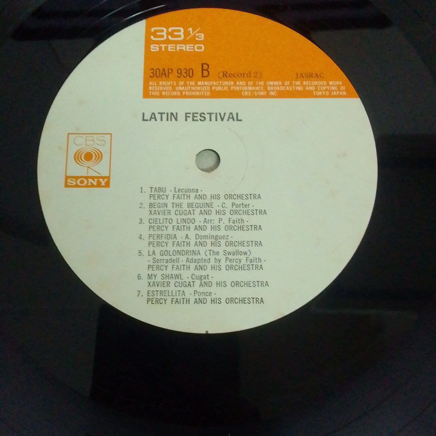 แผ่นเสียง Various - Latin Festival (Vinyl) (VG+)