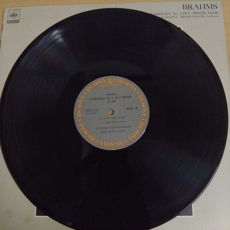 แผ่นเสียง Johannes Brahms, Bruno Walter, Columbia Symphony Orchestra - Brahms Symphony No. 1 Bruno Walter (Vinyl) (VG+)