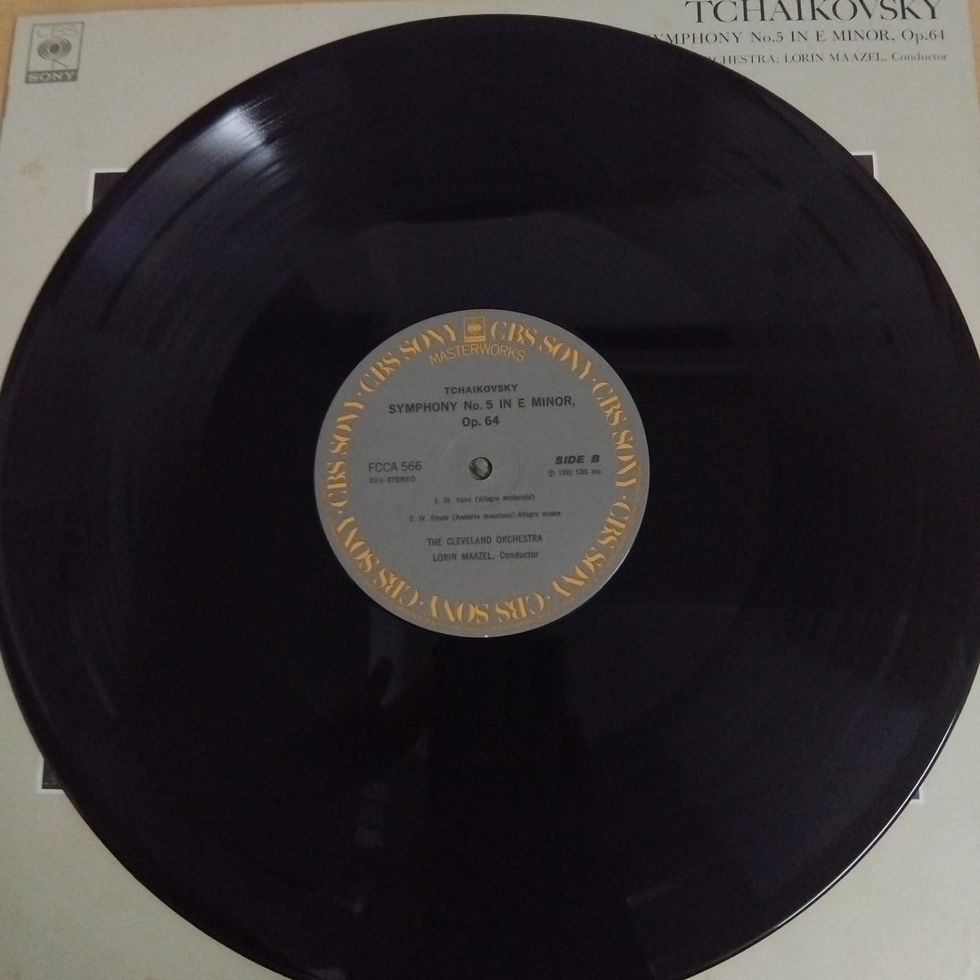 Pyotr Ilyich Tchaikovsky / The Cleveland Orchestra, Lorin Maazel - Tchaikovsky Symphony No.5 In E Minor, Op.64 (Vinyl) (VG+)