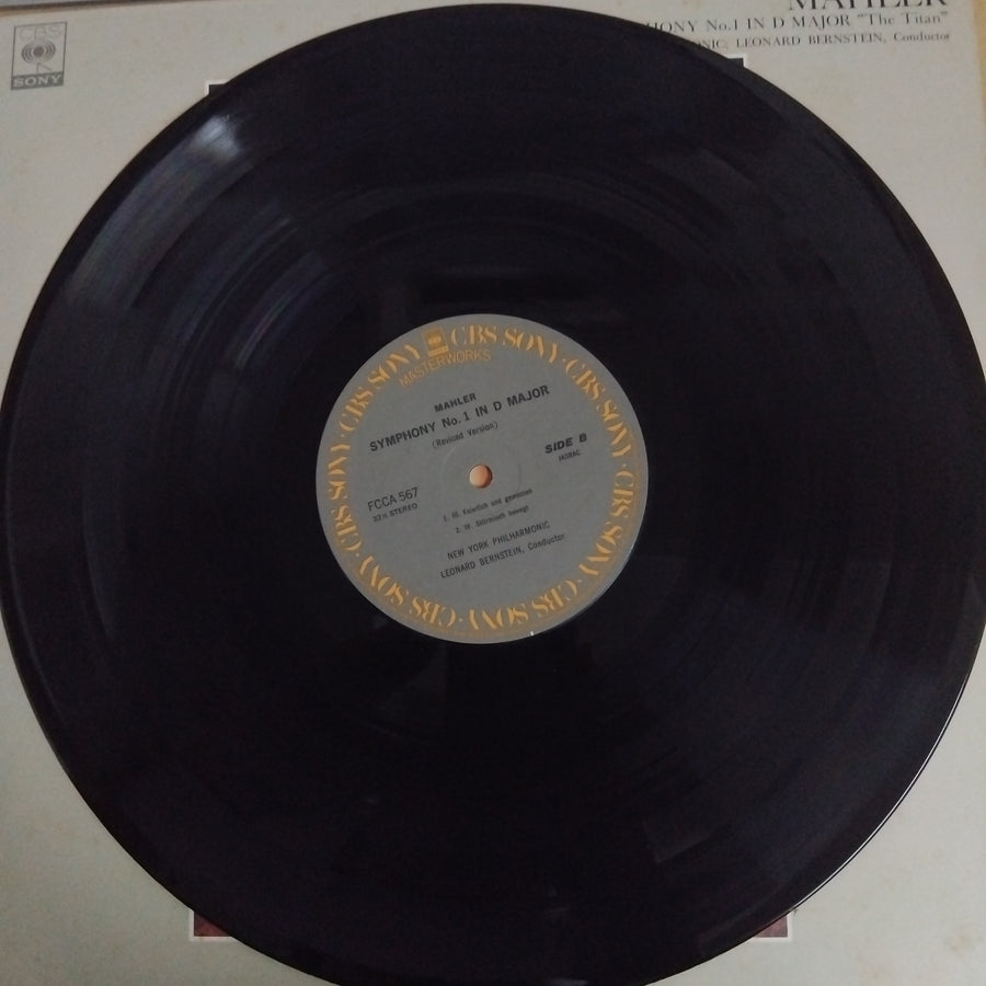 แผ่นเสียง Gustav Mahler - New York Philharmonic, Leonard Bernstein - Symphony No. 1 In D Major "The Titan" Vinyl VG+