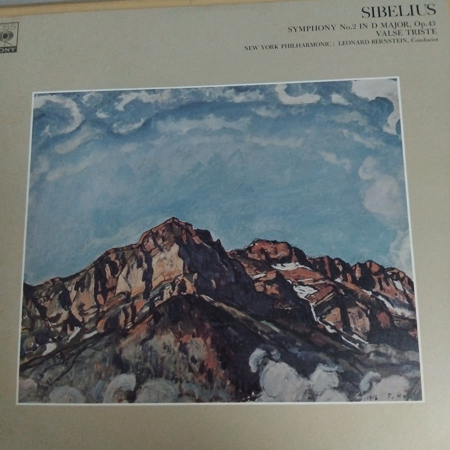 แผ่นเสียง Jean Sibelius - New York Philharmonic, Leonard Bernstein - Symphony No. 2 In D Major, Op. 43 / Valse Triste (Vinyl) (VG+)