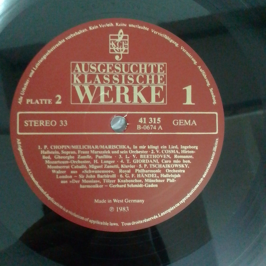 แผ่นเสียง Various - Ausgesuchte Klassische Werke (Eine Festliche Gala Weltberühmter Interpreten Und Komponisten) (Vinyl) (VG+)