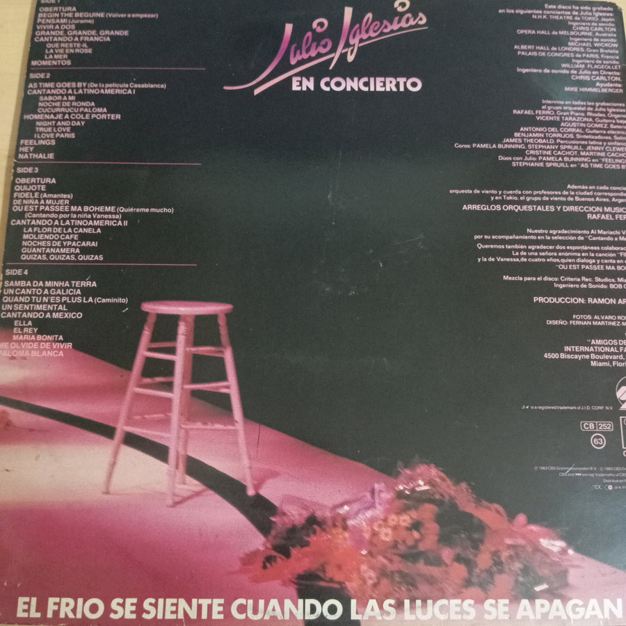 แผ่นเสียง Julio Iglesias - En Concierto (Vinyl) (VG)