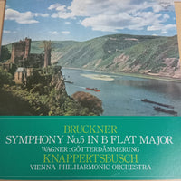 แผ่นเสียง Hans Knappertsbusch, Wiener Philharmoniker - Anton Bruckner / Richard Wagner - Symphony No. 5 / Götterdämmerung (Vinyl) (VG)