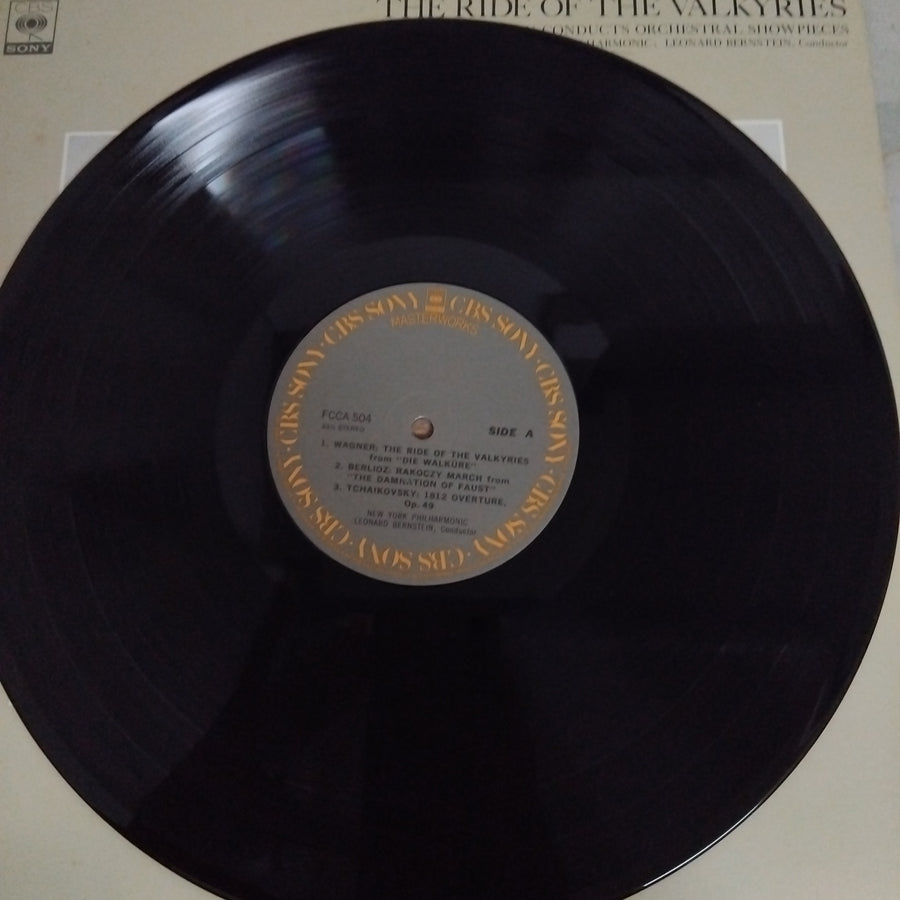 แผ่นเสียง New York Philharmonic, Leonard Bernstein - The Ride Of The Valkyries (Bernstein Conducts Orchestra Showpieces) (Vinyl) (VG+)