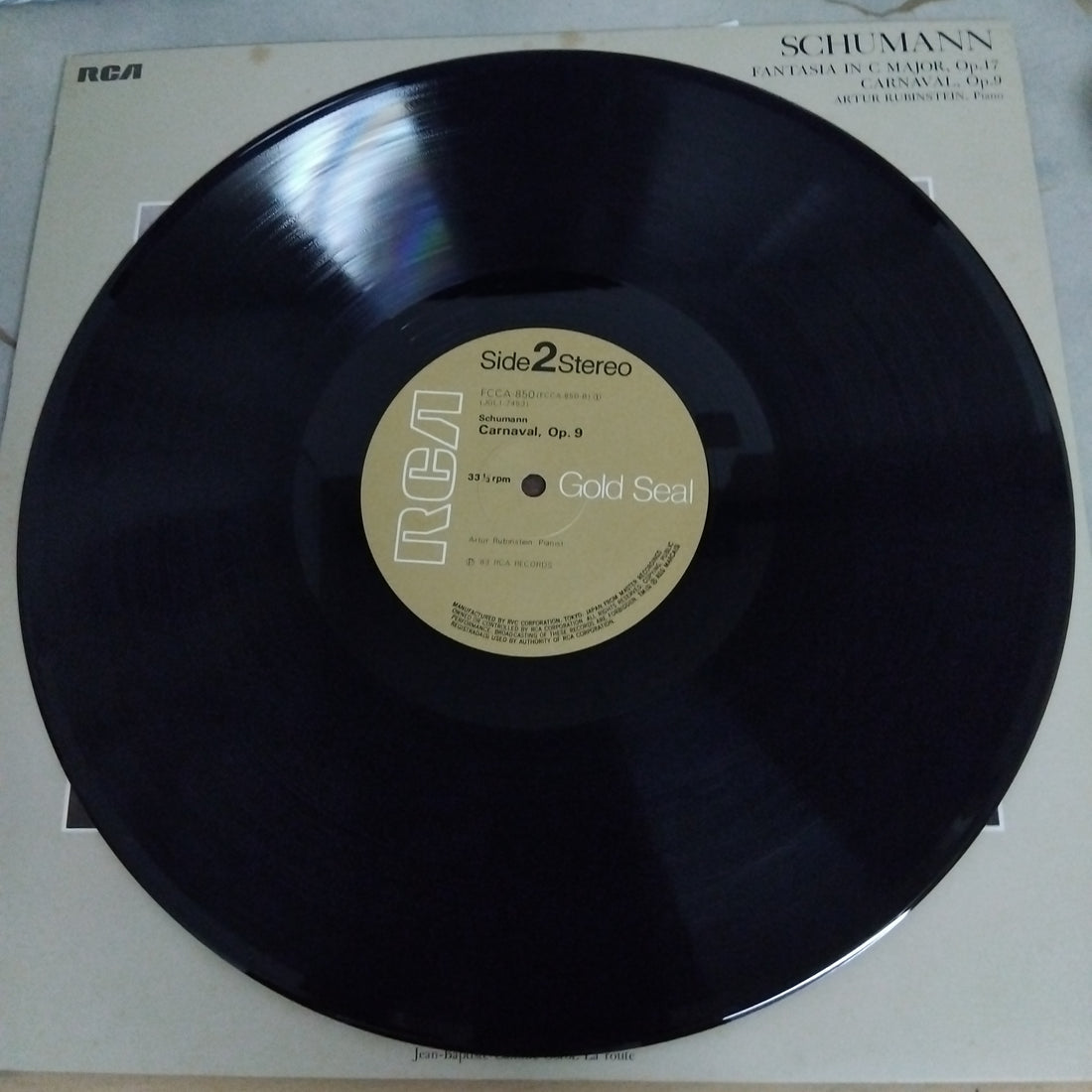 แผ่นเสียง Arthur Rubinstein - Robert Schumann - Fantasia In C-Dur, Op. 17 / Carneval, Op. 9 (Vinyl) (VG+)