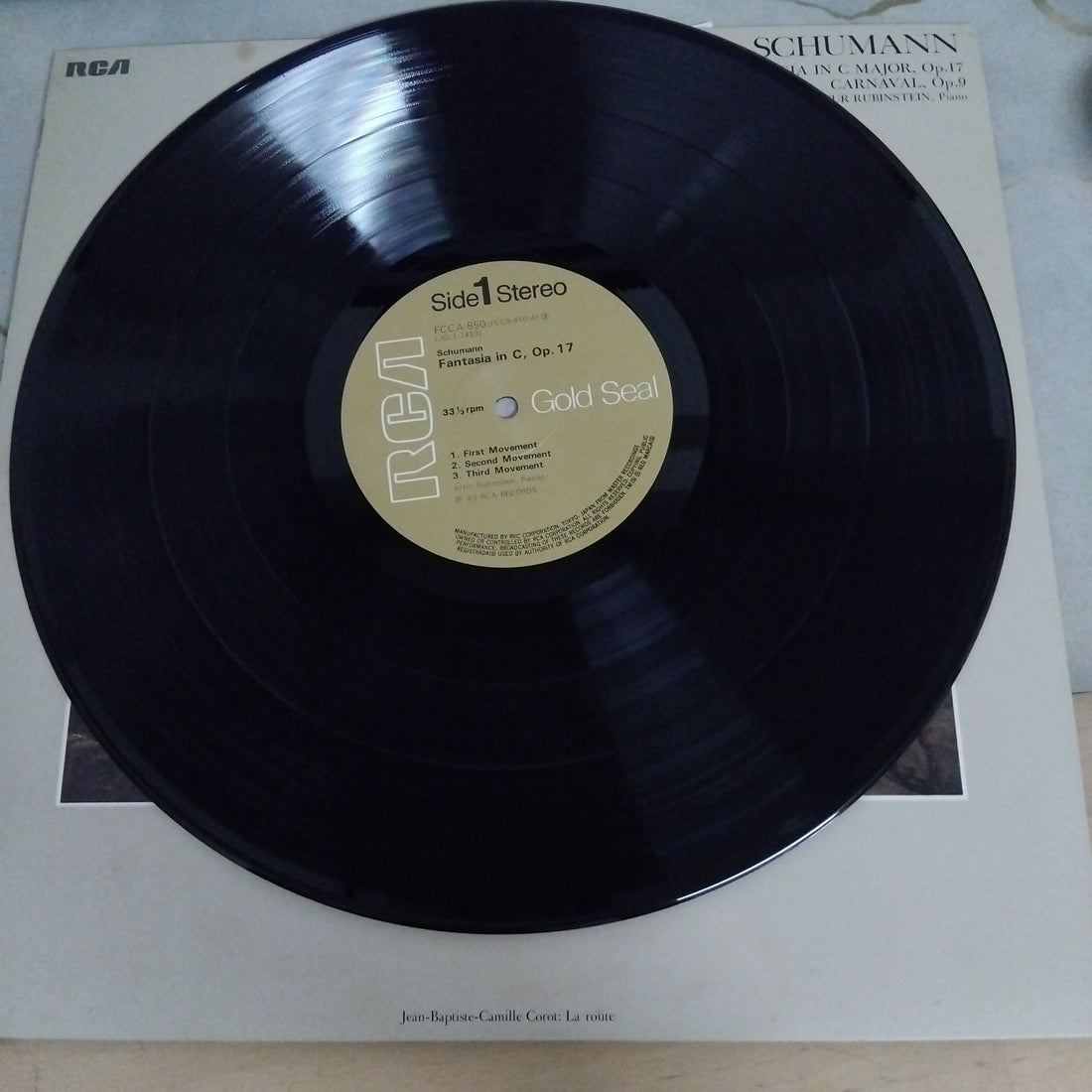 แผ่นเสียง Arthur Rubinstein - Robert Schumann - Fantasia In C-Dur, Op. 17 / Carneval, Op. 9 (Vinyl) (VG+)