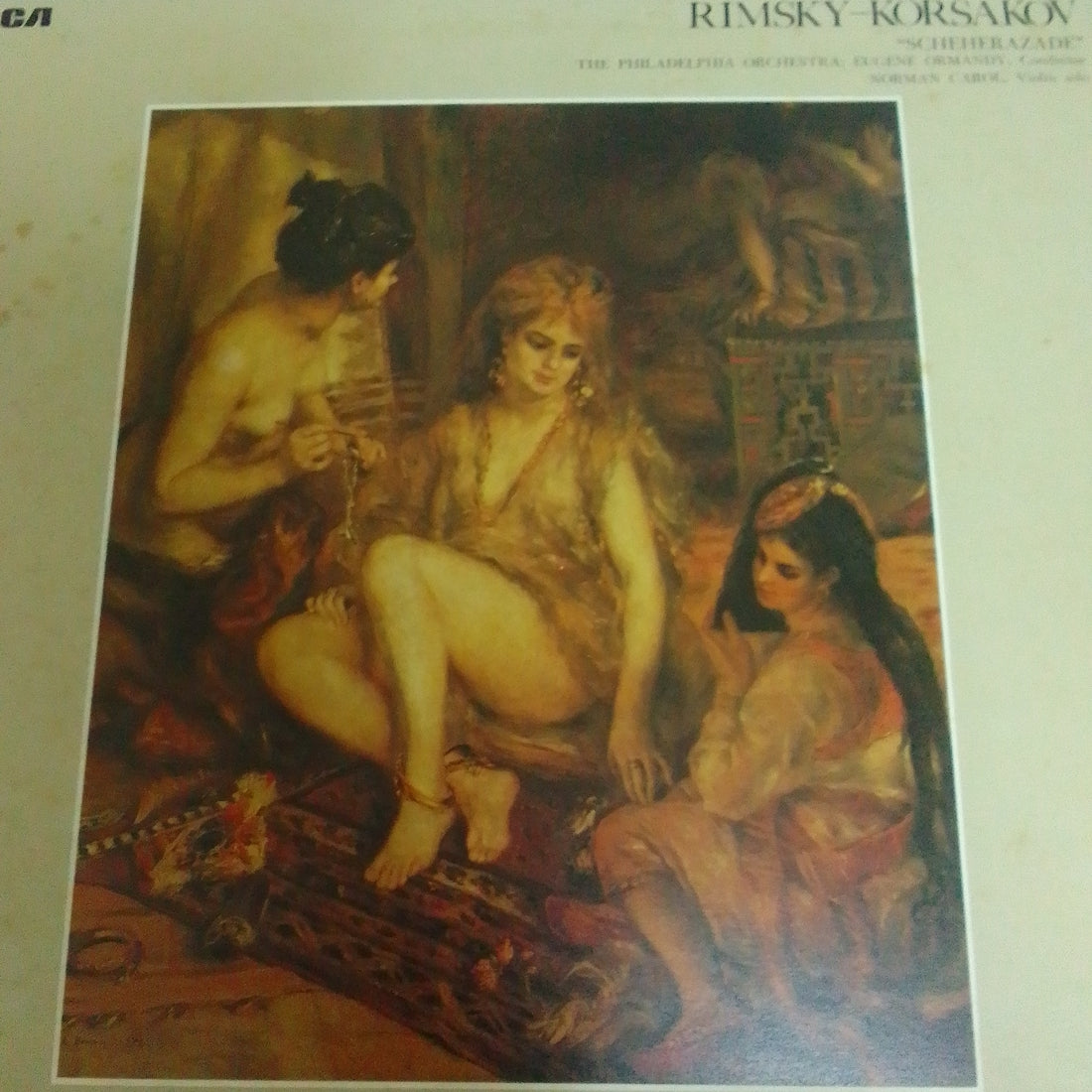 แผ่นเสียง Nikolai Rimsky-Korsakov, The Philadelphia Orchestra ; Eugene Ormandy, Norman Carol - "Scheherazade" (Vinyl) (VG+)