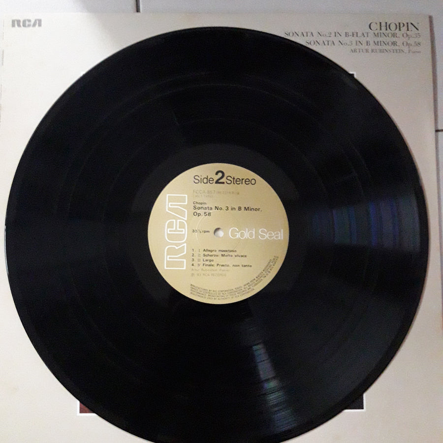 แผ่นเสียง Arthur Rubinstein, Frédéric Chopin - Sonata No.2 In B-Flat Minor Opus 35 · Sonata No.3 In B-Minor Opus 58 (Vinyl) (VG+)