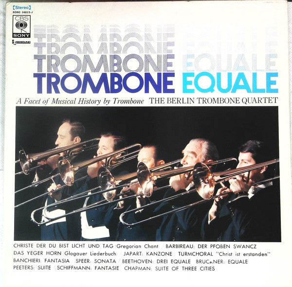 Berlin Trombone Quartet : Trombone "Equale" - A Facet Of Musical History By Trombone (LP, Gat)