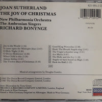 ซีดี Joan Sutherland, New Philharmonia Orchestra, The Ambrosian Singers, Richard Bonynge - The Joy Of Christmas CD VG+