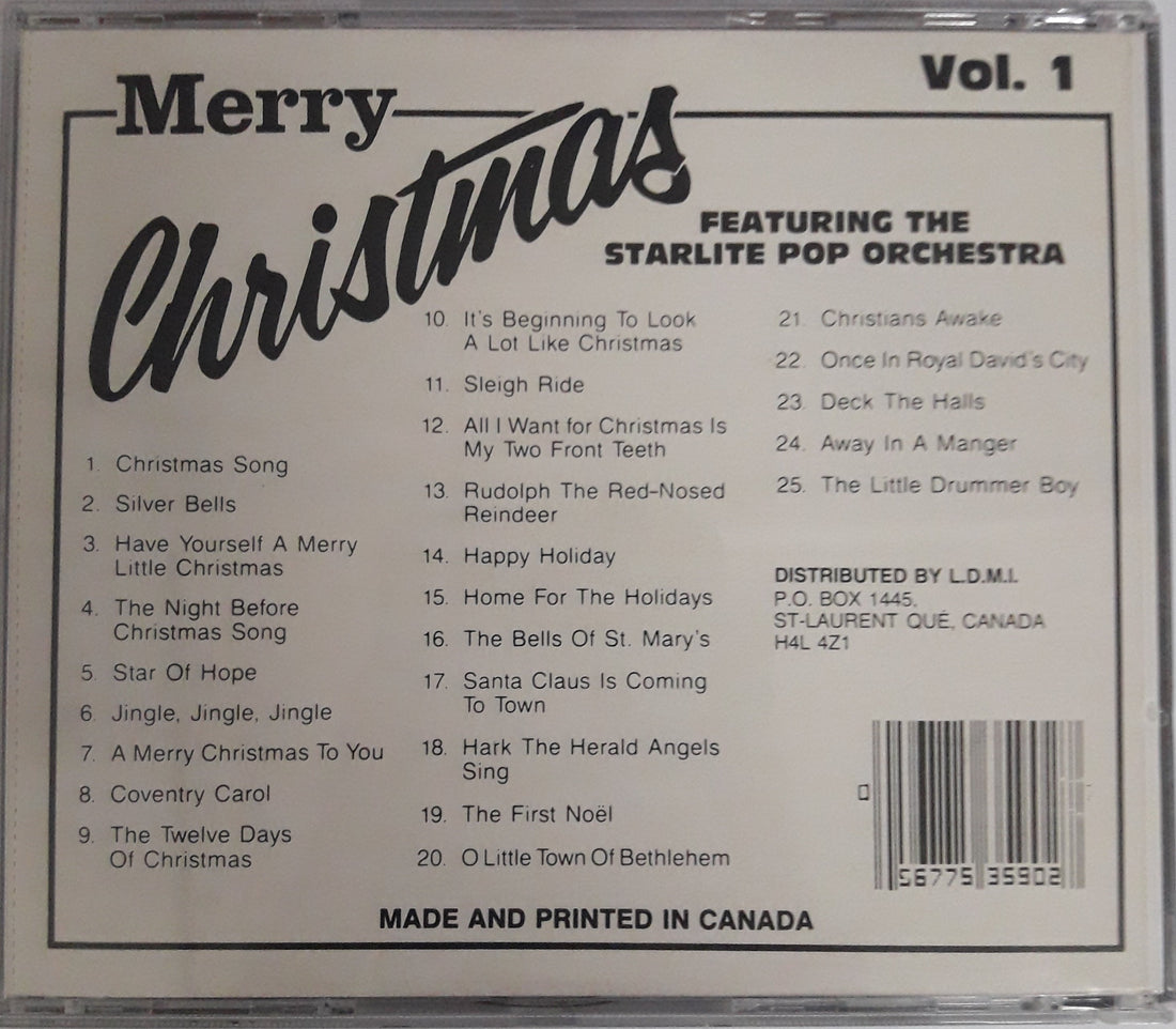 ซีดี various - Merry Christmas Featuring The Starlite Pop Orchestra (CD) (NM)