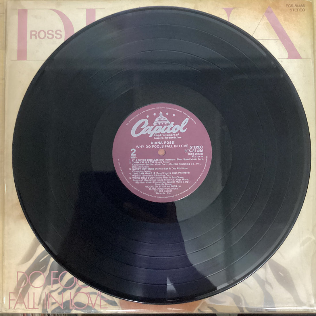 แผ่นเสียง Diana Ross - Why Do Fools Fall In Love = ファースト・レディ Vinyl VG+