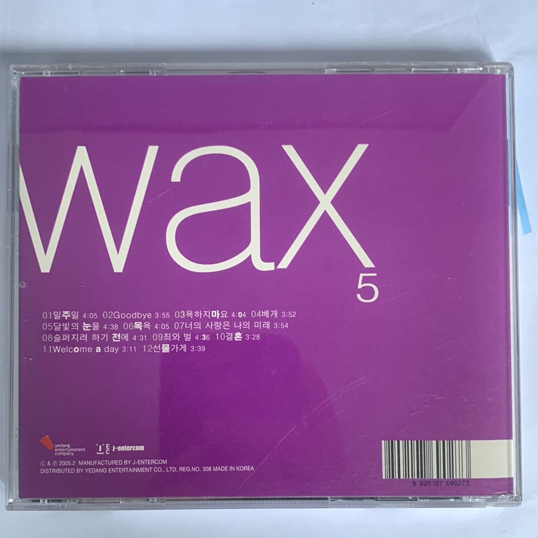 ซีดี Wax  - Wax 5 (CD) (VG+)