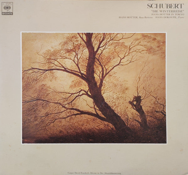 Franz Schubert, Hans Hotter, Hans Dokoupil : Hans Hotter In Tokyo - Schubert "Die Winterreise" (LP, Album, Club)