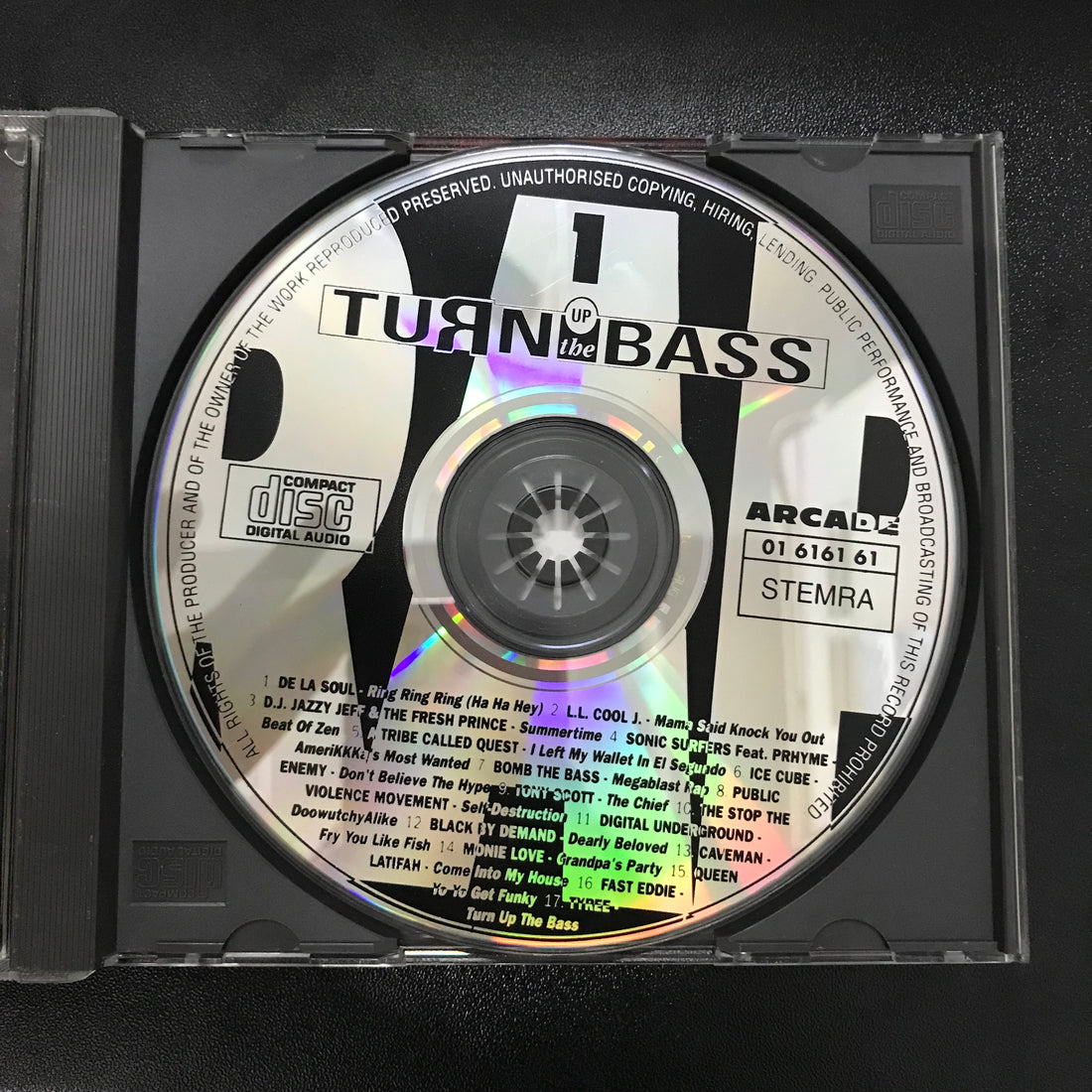 ซีดี Various - Turn Up The Bass - Rap - Volume 1 CD VG+