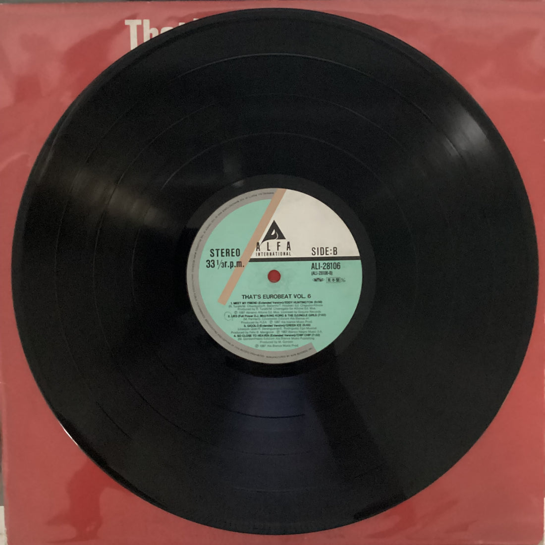 แผ่นเสียง Various - That's Eurobeat Vol. 6 Vinyl VG