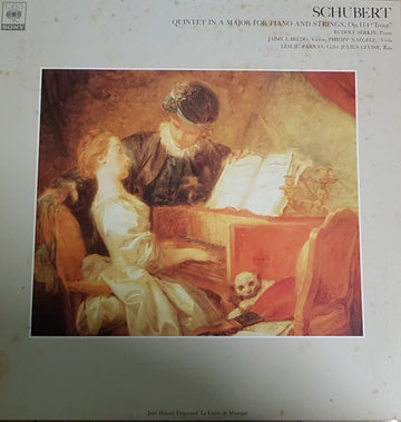 Franz Schubert - Rudolf Serkin / Jaime Laredo / Leslie Parnas / Philipp Naegele / Julius Levine : Quintet In A Major For Piano And Strings, Op.114 "Trout" (LP, Album)