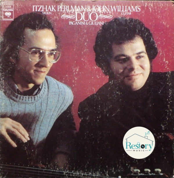 Itzhak Perlman & John Williams (7) - Niccolò Paganini & Mauro Giuliani (2) : Duo - Duos For Violin And Guitar (LP, Album, RE, RP, Ter)