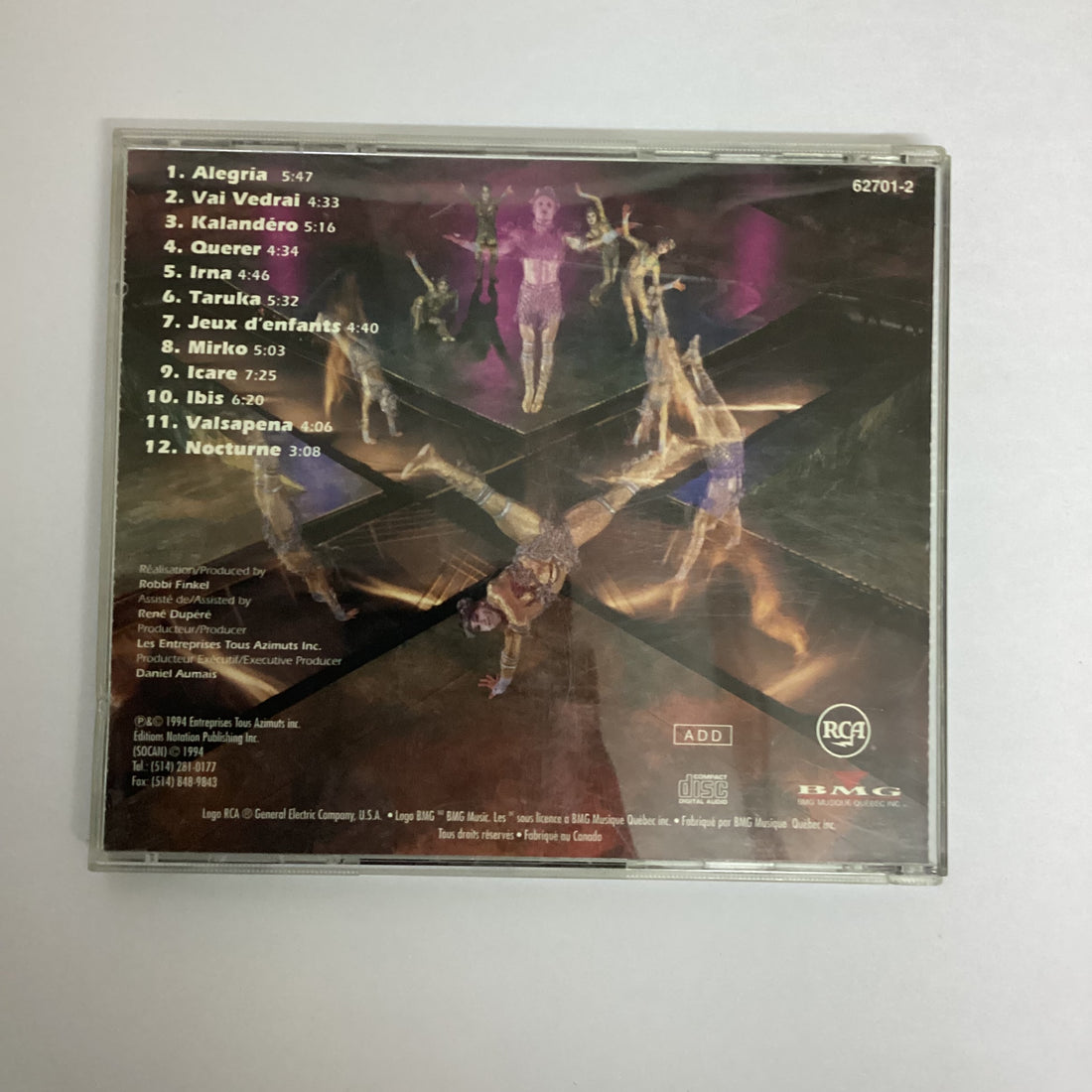 ซีดี Cirque Du Soleil - Alegría CD VG+